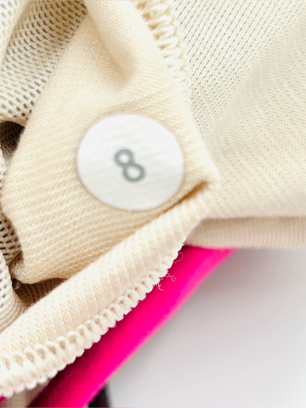 Lululemon Energy Bra Pink Multi Abstract Print Sports Bra women Size 8 - Picture 3 of 5